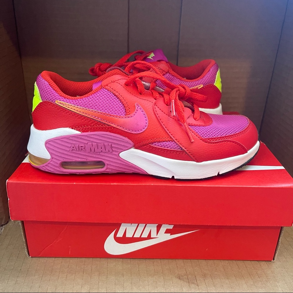 Nike Kids Air Max Sneakers - Red and Pink